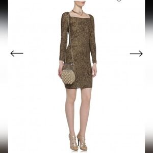 M Missoni Women's Bodycon Long Sleeve Cocktail Party Mini Dress 42 IT 6 USA